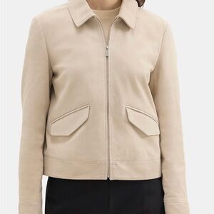 NWT Theory Suede/lamb leather jacket Size M